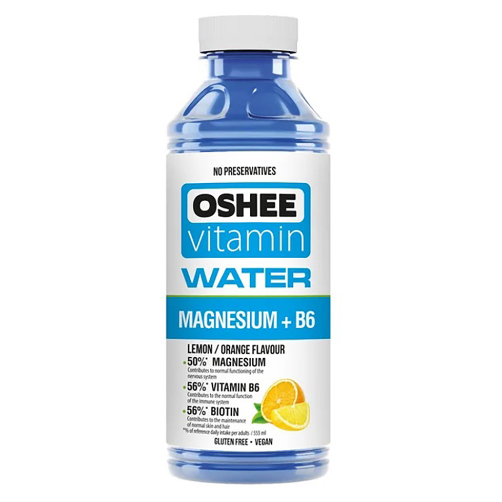OSHEE Vitamínová voda Magnesium + B6 555 ml
