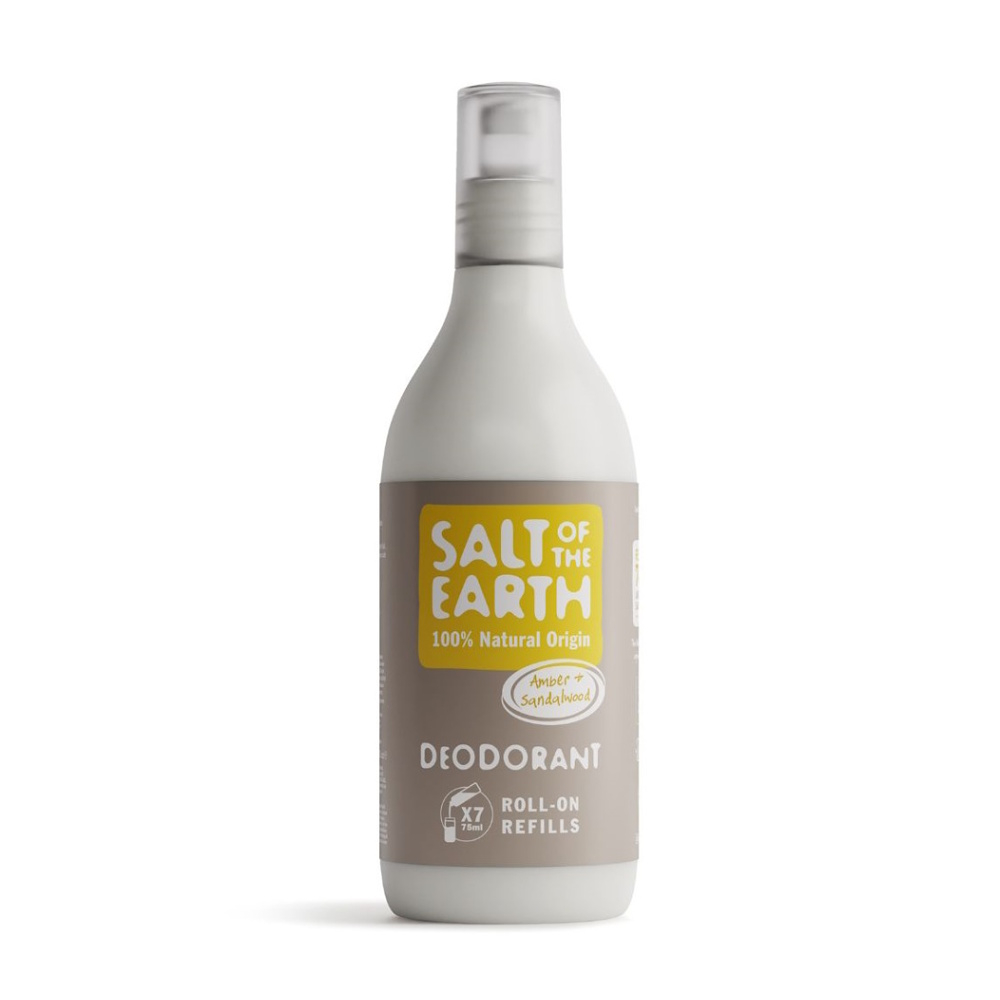 SALT OF THE EARTH Náplň Přírodní deo roll-on Amber & Santalwood  525 ml