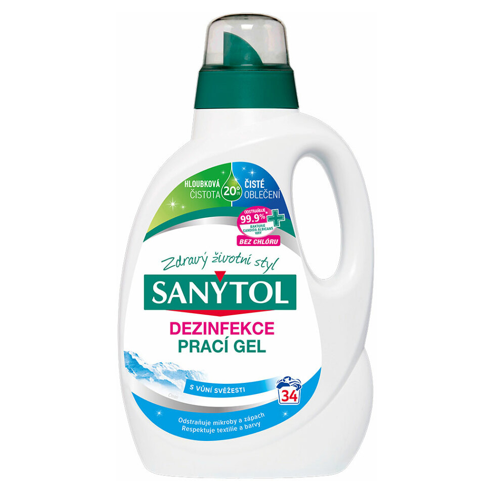 SANYTOL dezinfekční prací gel Grand Air 34 dávek 1