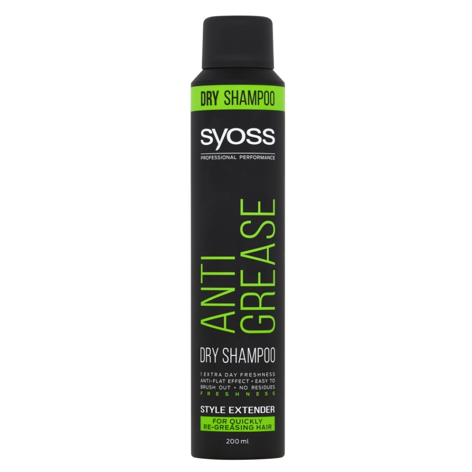 SYOSS Anti Grease Suchý šampon pro rychle se mastící vlasy 200 ml