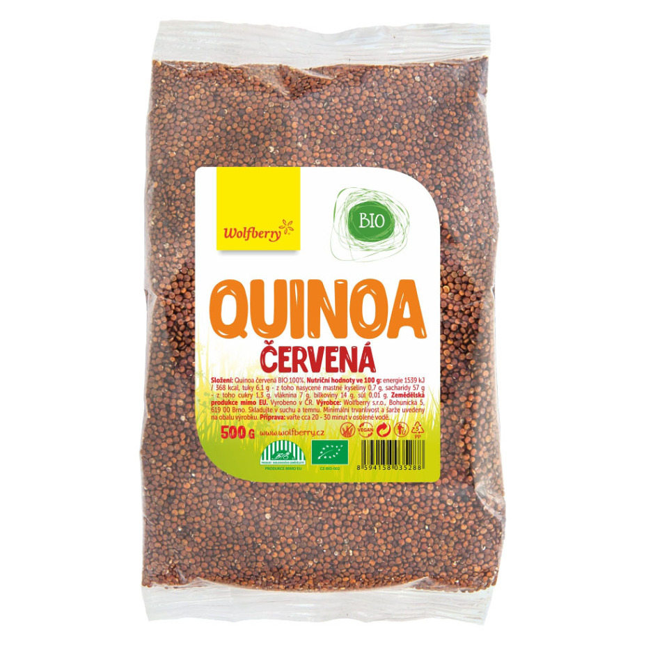 WOLFBERRY Quinoa červená BIO 500 g