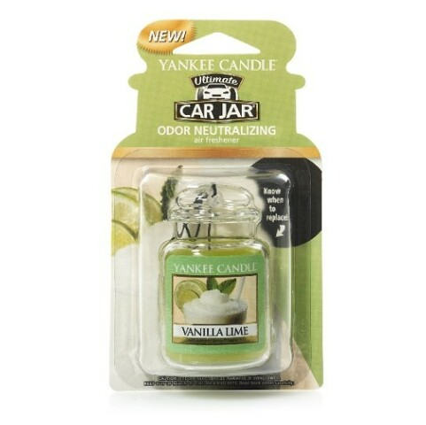 YANKEE CANDLE Luxusní visačka do auta Vanilka s limetkou (Vanilla Lime) 1 ks