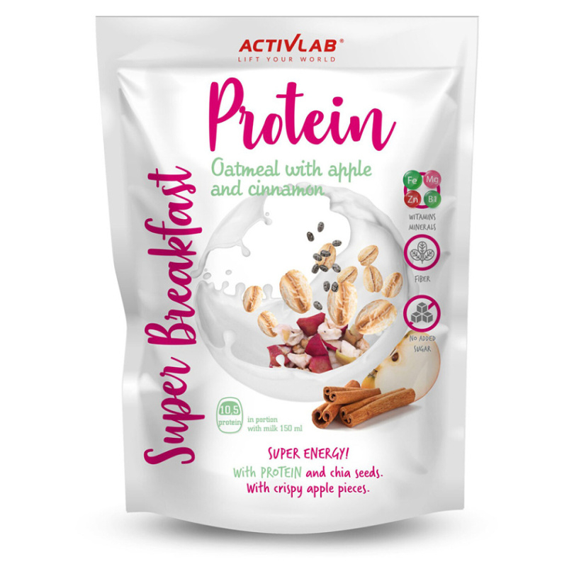 ACTIVLAB Super protein breakfast ovesná kaše s jablky a skořicí 300 g